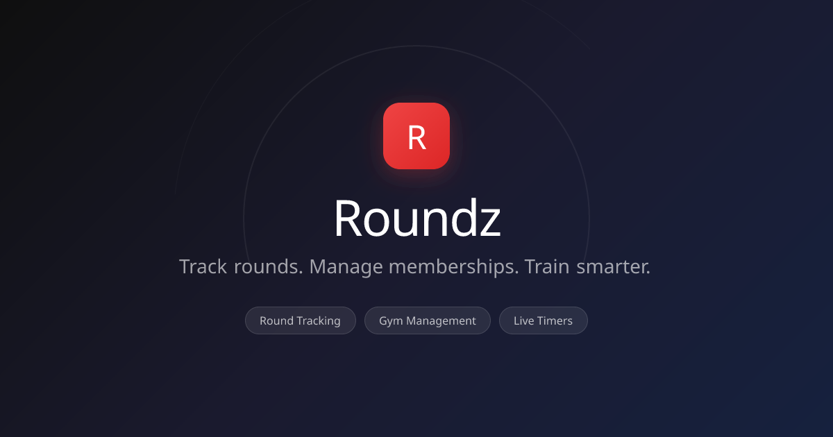 Roundz — Combat Sports Round Tracker & Gym Management Platform